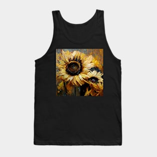 Fall Autumn Sunflower Yellow Tank Top